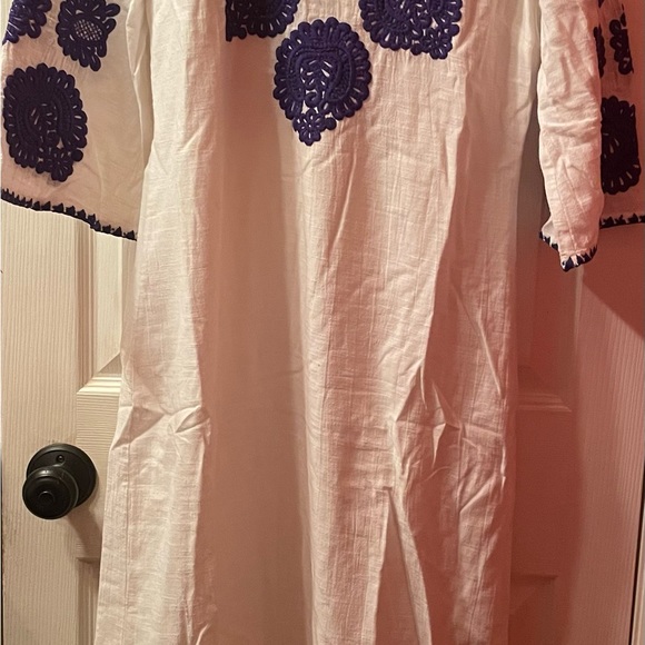 NWOT Sold Out Antik Batik via Tuckernuck White Tiki Longdress, S - Picture 5 of 12